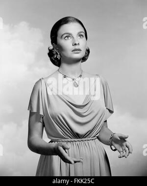 Portrait de Jean Simmons Banque D'Images