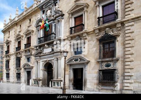 La chancellerie royale de Grenade (Real Chancilleria) dans la place du vrai dans l'Albaicin, Grenade, Province de Grenade, Andalousie, Espagne Banque D'Images