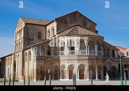 Murano, Venise Italie Basilique de SS Maria e Donato Banque D'Images