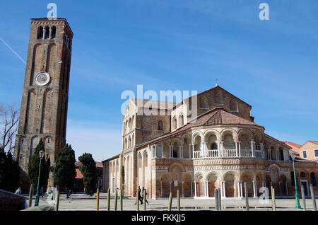 Murano, Venise Italie Basilique de SS Maria e Donato Banque D'Images