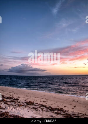 Linga Linga coucher du soleil de l'Afrique australe d'Inhambane au Mozambique Banque D'Images