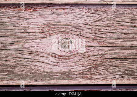 La peinture séchée sur une planche en bois Banque D'Images