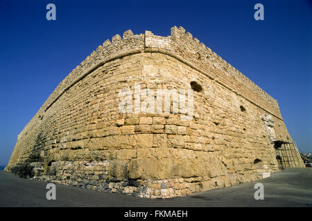 Grèce, Crète, Héraklion, château vénitien Banque D'Images