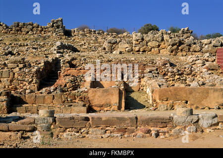 Grèce, Crète, Zakros, ancien palais minoen Banque D'Images