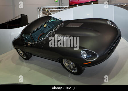 L'Eagle E-Type Low Drag GT n°2, à l'affiche au Salon de voitures de Londres, 2016 Banque D'Images