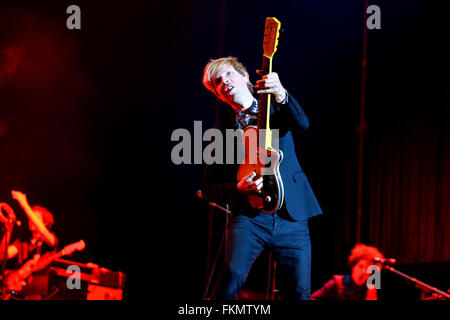 MADRID - SEPT 13 : Beck (le légendaire musicien, chanteur et auteur-compositeur) performance à Dcode Festival le 13 septembre 2014 à Madrid. Banque D'Images