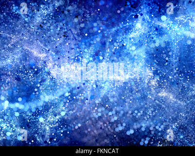 Rougeoyant bleu bulles éclatantes, générée par ordinateur abstract background Banque D'Images