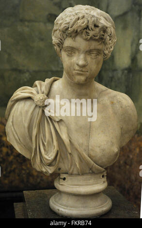 Portrait du jeune Caracalla (188-217 AD). Empereur romain de 198-217 AD. Dynastie DYNASTIE. La fin de 2ème-début 3ème siècle ap. Buste. En. Le Musée de l'Ermitage. Saint Petersburg. La Russie. Banque D'Images