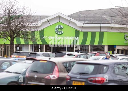 Cockhedge Shopping Park , Warrington , Banque D'Images