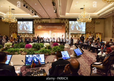 Bangkok, Thaïlande. 10 Mar, 2016. Les délégués des membres du Dialogue pour la coopération en Asie (ACD) assister à la 14e Réunion ministérielle de l'ACD à Bangkok, capitale de la Thaïlande, le 10 mars 2016. La 14e Réunion ministérielle de l'ACD ont démarré le jeudi à Bangkok. © Li Mangmang/Xinhua/Alamy Live News Banque D'Images