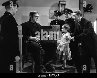 Portrait de Lon Chaney Jr. dans Ghost of Frankenstein Le Banque D'Images