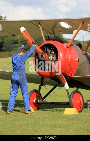 Sopwith Camel moteur à Old Warden Banque D'Images