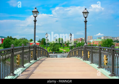 Pont dans le parc Tsaritsyno, Moscou, Russie, Europe de l'Est Banque D'Images