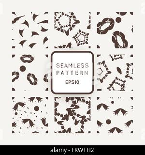 Ensemble de neuf modèles de fluide vecteur abstrait Illustration de Vecteur