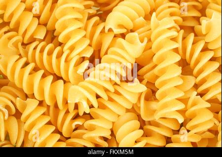 Historique complet de sécher les pâtes rotini cuits Banque D'Images