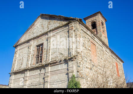 Monastère abandonné à Bobbio - Piacenza - Italie Banque D'Images