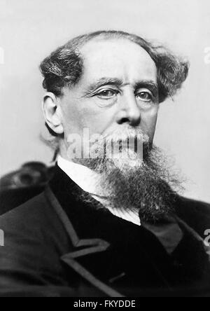 Charles Dickens. Portrait de l'écrivain anglais du 19e siècle, c.1867 Banque D'Images