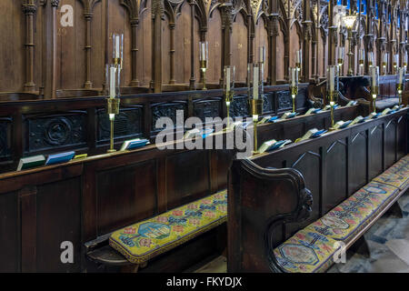 Vue de l'intérieur de la cathédrale de Winchester Banque D'Images