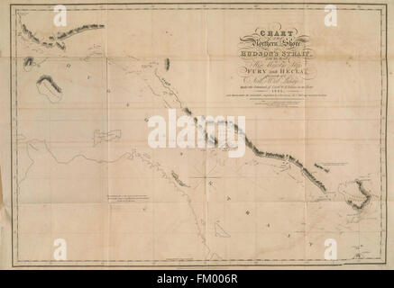 Journal d'un deuxième voyage de découverte d'un passage du nord-ouest de l'Atlantique au Pacifique - effectuées dans les années 1821-1822-23, à Sa Majesté de Fury et Hecla navires, sous les ordres de Banque D'Images