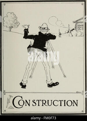 Le Reptonian 1917- une publication annuelle représentant de l'oeuvre dans le parcours professionnel de l'architecture de paysage à l'Université de l'Illinois (1917) Banque D'Images