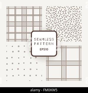 Vecteur de l'intersection de lignes de tendance uniforme, chips et les pastilles Illustration de Vecteur