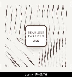 Jeu de modèle de vecteur seamless pointillés élégant Illustration de Vecteur