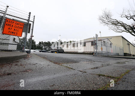 Napa, CA, USA. Mar 9, 2016. Ce comté près de la société Oxbow est considéré comme un site potentiel pour le marché des producteurs de Napa. Le conseil des superviseurs sont ouverts à l'idée mais Travaux publics dit que c'est une cour clôturée corporation. © Napa Valley Inscription/ZUMA/Alamy Fil Live News Banque D'Images