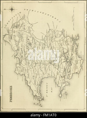 Un dictionnaire topographique du pays de Galles, comprenant les villes, plusieurs comtés, les quartiers, les villes et les marchés, paroisses, chapelries, et des cantons de l'Est, avec des descriptions historiques et statistiques ; Banque D'Images