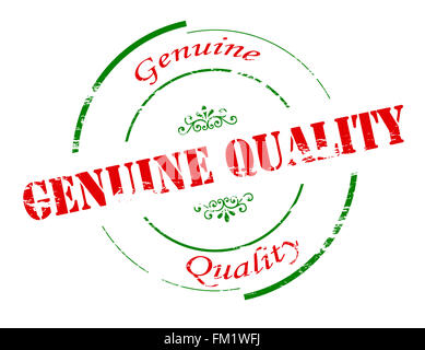 Timbres en caoutchouc avec une vraie qualité de texte à l'intérieur, vector illustration Banque D'Images