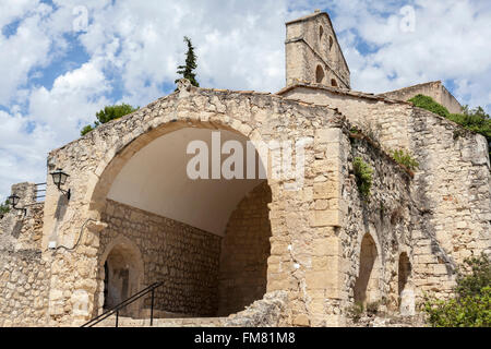 Église Sant Pere de Castellet, de style roman, Castellet, Castellet i la Gornal, Catalogne, Espagne. Banque D'Images