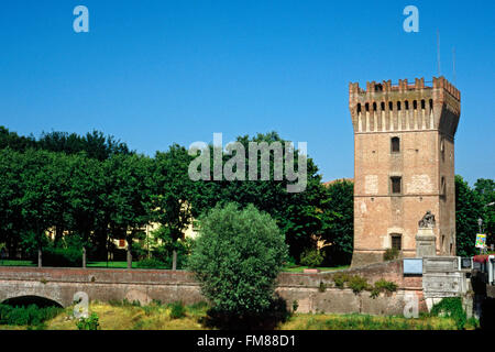 L'Italie, Lombardie, Pizzighettone, Torre del Guado, Tour, XVI, 100. Banque D'Images