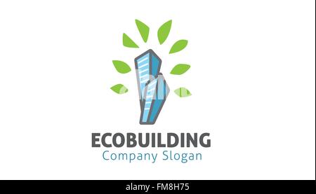 Eco Construction Illustration Design Illustration de Vecteur