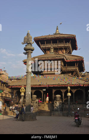 Magella Temple sur Tachupal Tole, Bhaktapur, Népal Banque D'Images