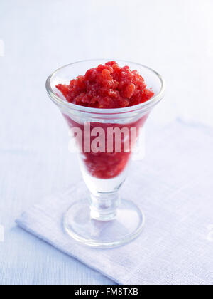 Granité de fraises et de framboises Banque D'Images