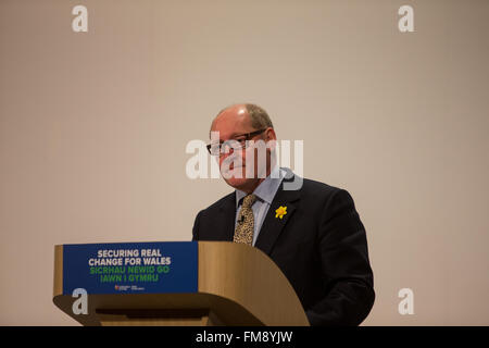 Llangollen, Wales. 11 mars, 2016. Jonathan Evans parle à la Conférence de 2016 du Parti conservateur gallois au Pavilion, Llangollen Crédit : Alan Dop / Alamy Live News Banque D'Images