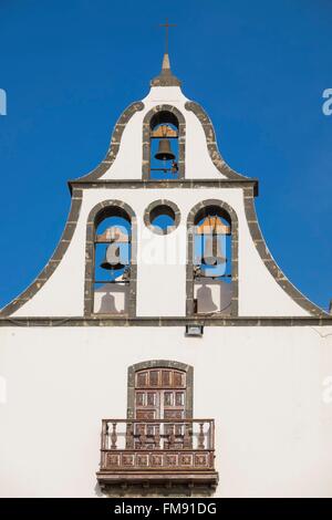 Espagne, Canaries, La Palma island a déclaré Réserve de biosphère par l'UNESCO, Tazacorte, San Miguel Arcangel church a été la première église à être construite sur l'île de La Palma après la conquête espagnole au xve siècle Banque D'Images