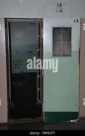 Les cellules de la prison d'Alcatraz Banque D'Images