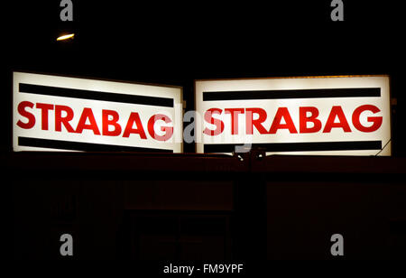 Markenname : 'Strabag", Berlin. Banque D'Images