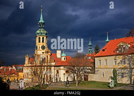 La Loreta, l'une des plus belle église baroque de Hradcany, Prague, République Tchèque Banque D'Images