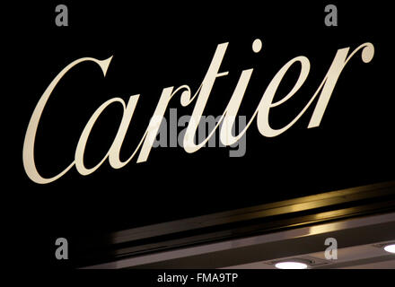 Markenname : 'Cartier', Dezember 2013, Berlin. Banque D'Images