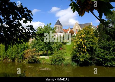 France, Loiret, vallée de la Loire classée au Patrimoine Mondial de l'UNESCO, le canal entre Orléans et Checy Banque D'Images