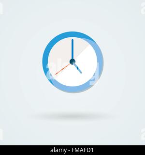 Télévision icône horloge. Vector illustration simple. Illustration de Vecteur