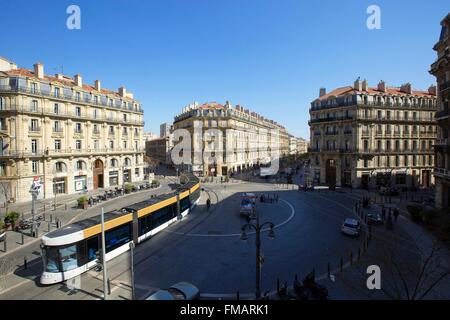 France, Bouches du Rhone , Marseille, zone Euroméditerranée, Republique trimestre jusqu'Sadi Carnot Banque D'Images