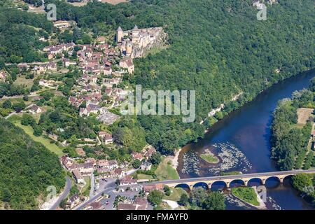 France, Dordogne, Castelnaud la Chapelle, étiqueté Les Plus Beaux Villages de France (Les Plus Beaux Villages de France), Banque D'Images