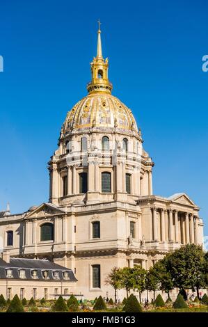 France, Paris, région classée au Patrimoine Mondial de l'UNESCO, la Cathédrale Saint Louis des Invalides Banque D'Images