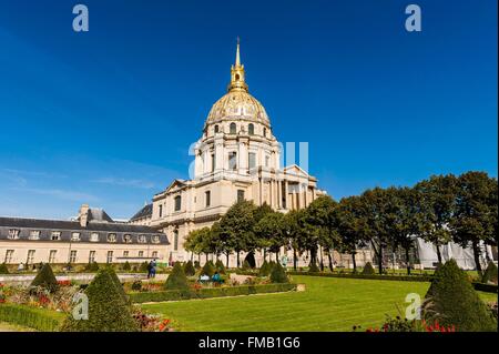 France, Paris, région classée au Patrimoine Mondial de l'UNESCO, la Cathédrale Saint Louis des Invalides Banque D'Images