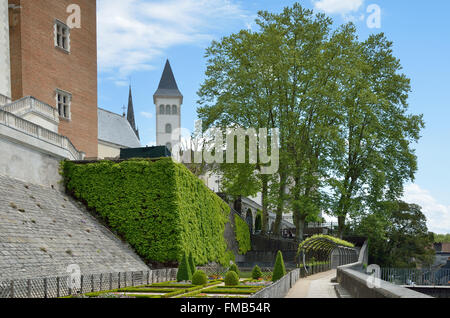 Jardin à la française du château de Pau Banque D'Images