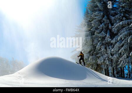 France, Vosges, Ventron, ski area Banque D'Images