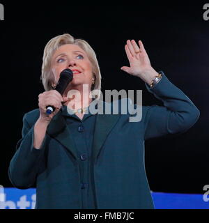 Le candidat démocrate, Hillary Clinton, campagnes dans Las Vegas, Nevada Banque D'Images
