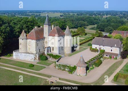 La France, l'Allier, Saint Pourçain-sur-Besbre, le château de Beauvoir Banque D'Images